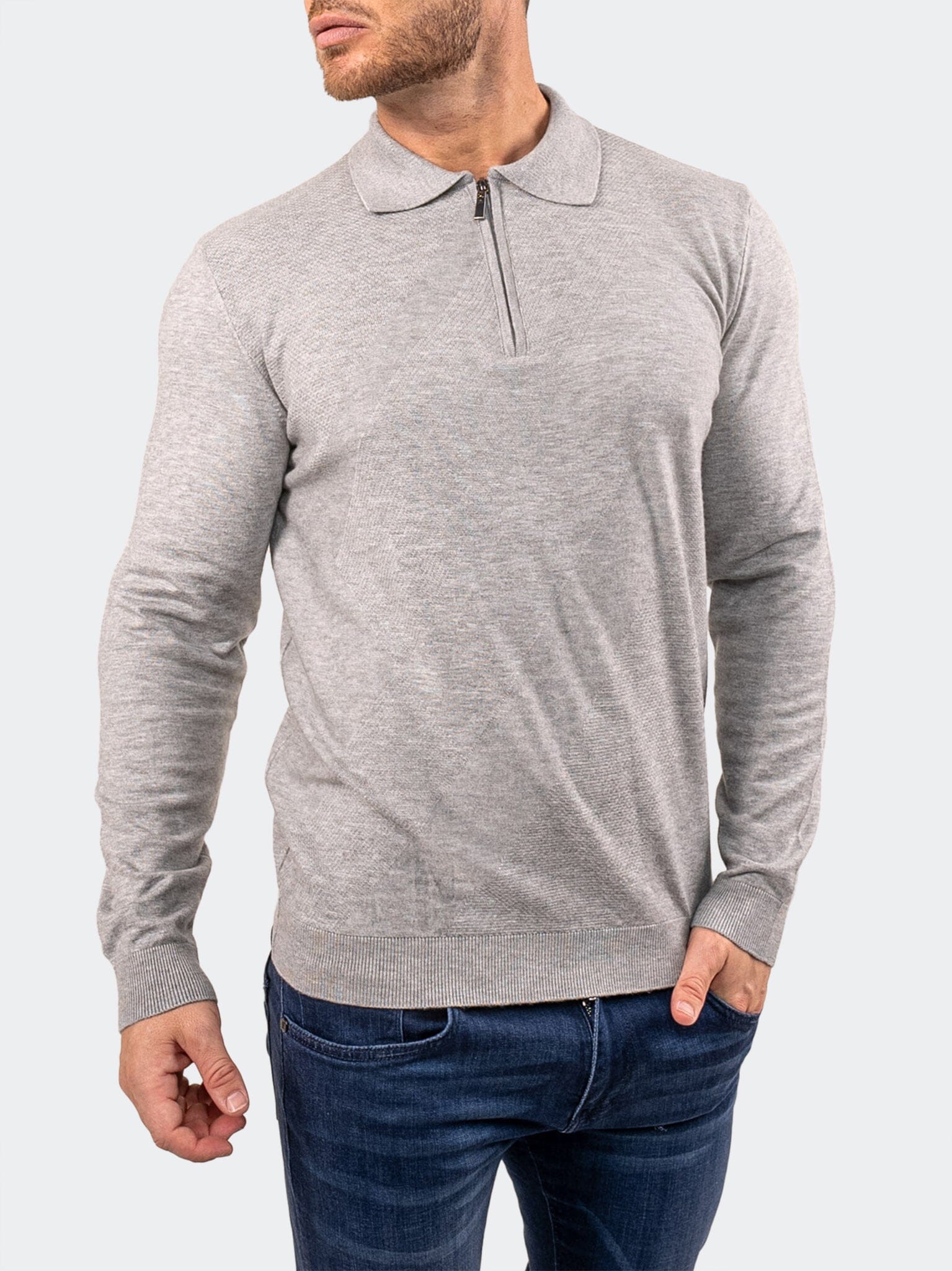 Knitted Ash Grey Sweater