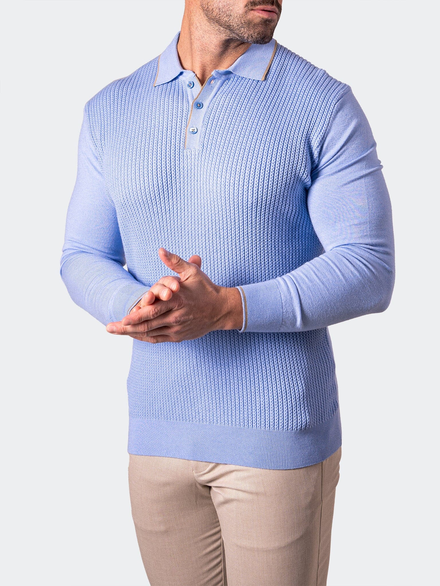 Sweater KnittedCornFlower Blue