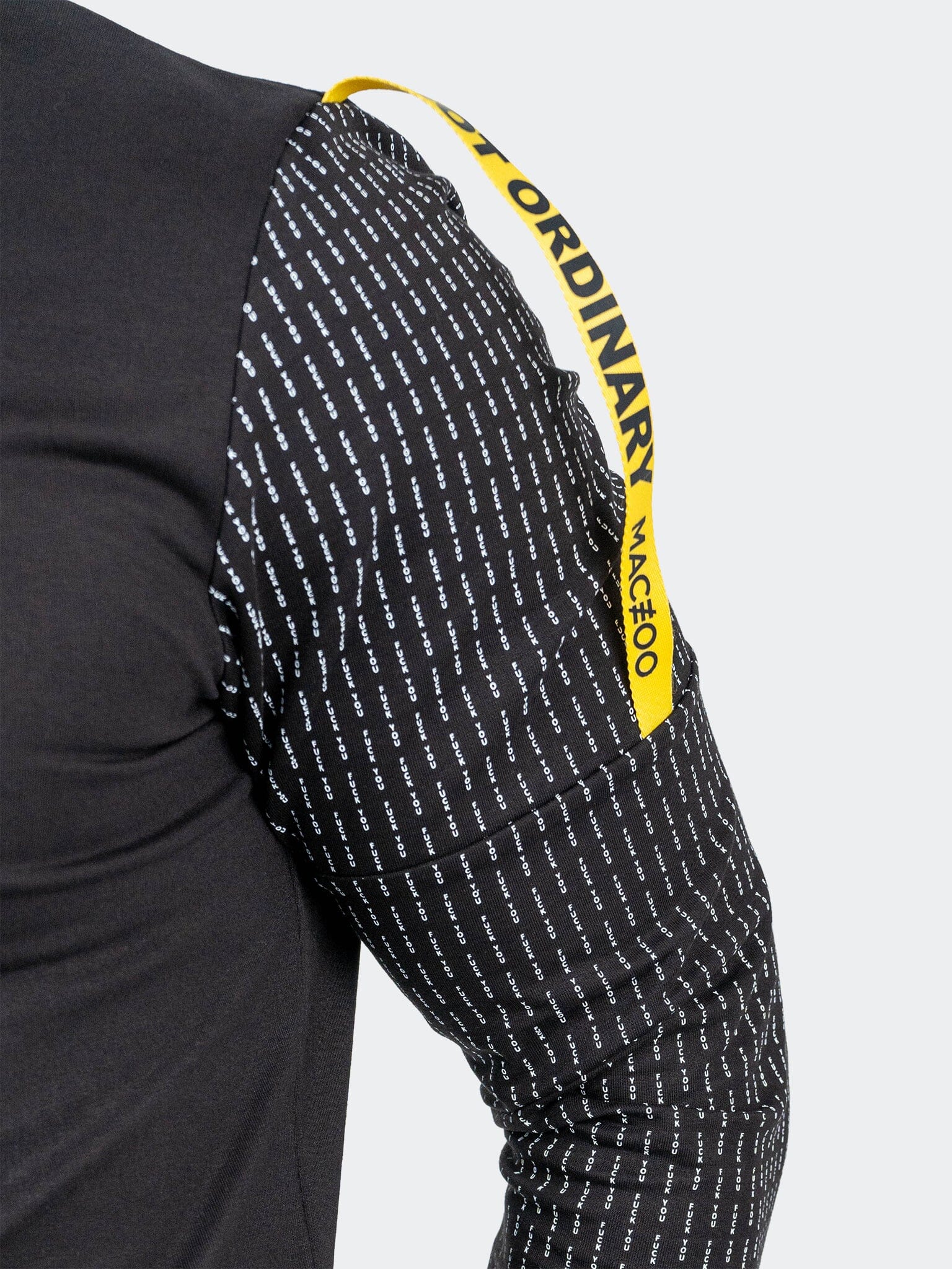 Off Black Contrast Sweater