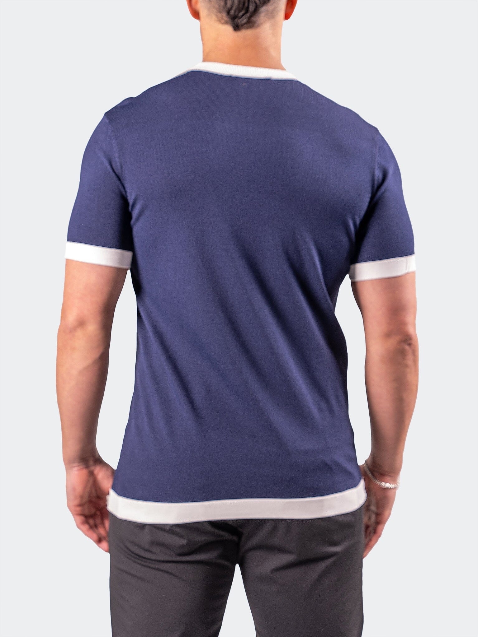 Indigo Blue Short Sleeve Sweater