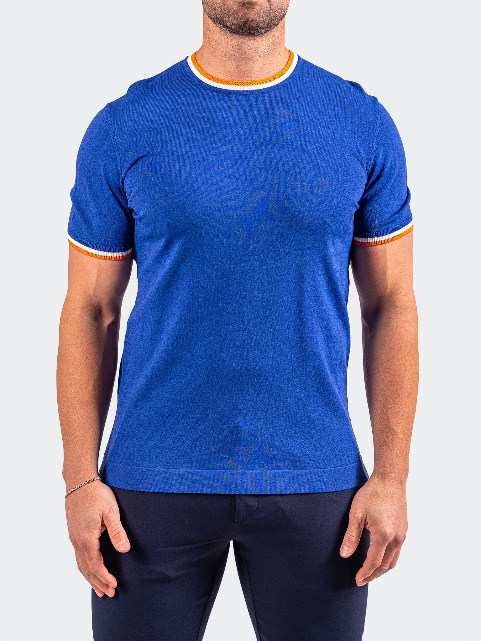 Lapis Blue Short Sleeve Sweater