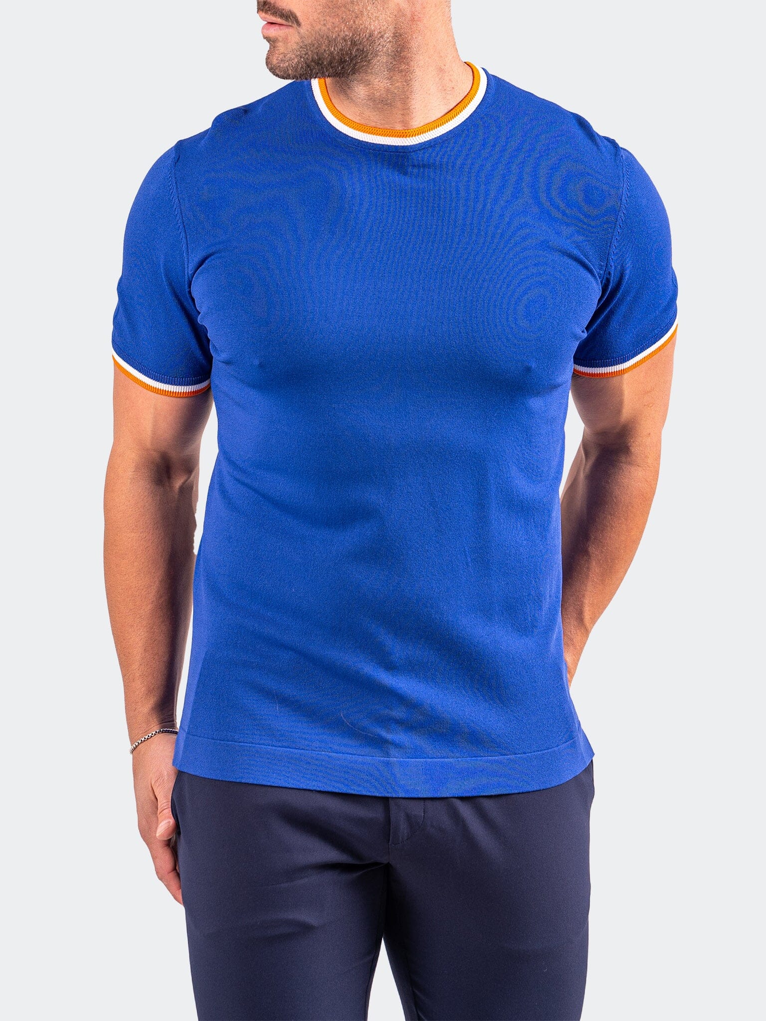 Lapis Blue Short Sleeve Sweater