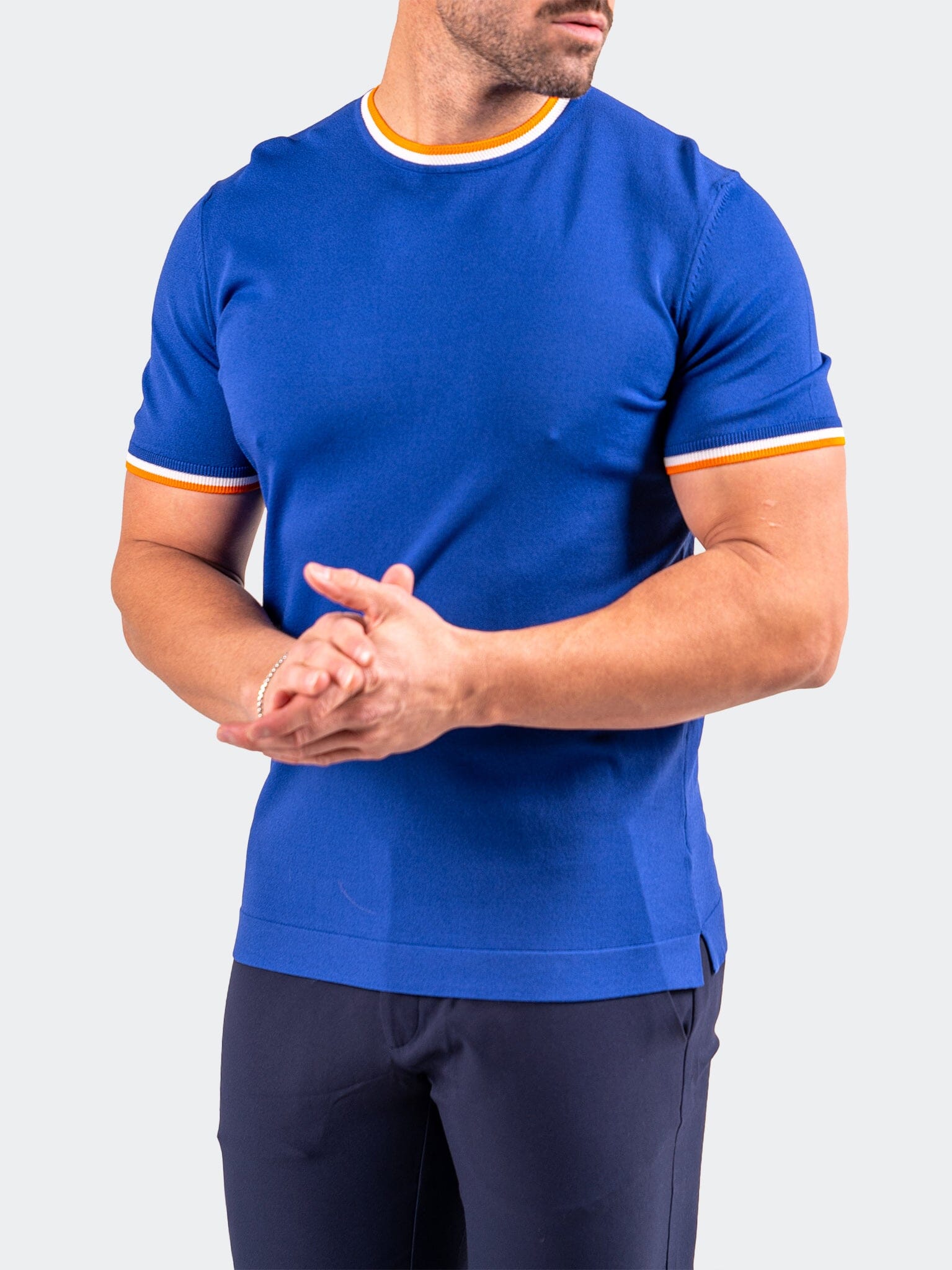 Lapis Blue Short Sleeve Sweater
