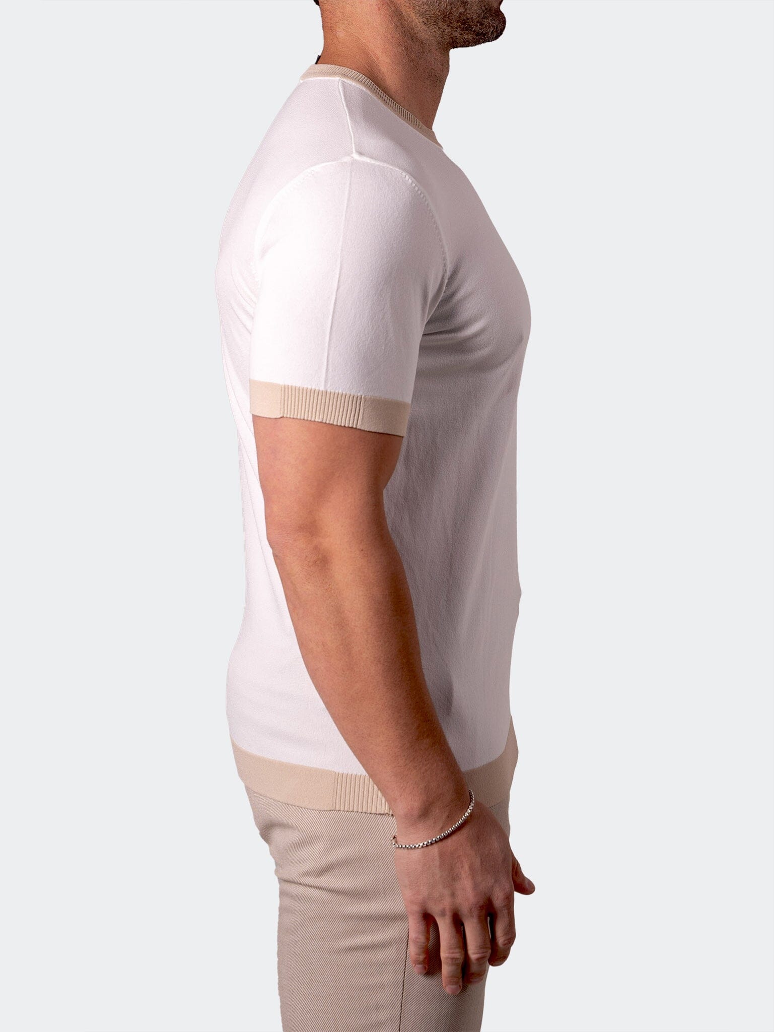 Whisper White Short Sleeve Sweater