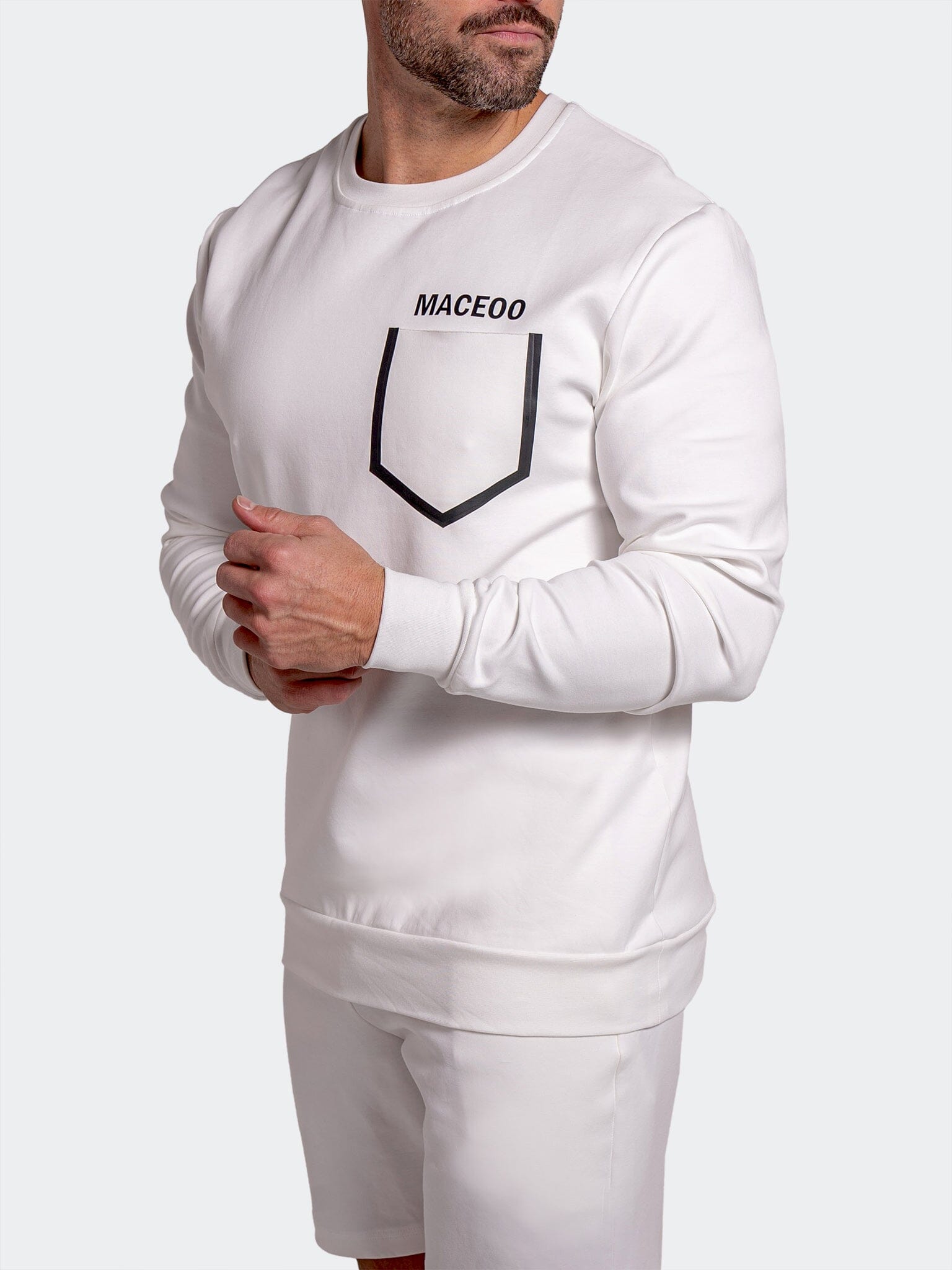 Sweater SolidPocket76 White