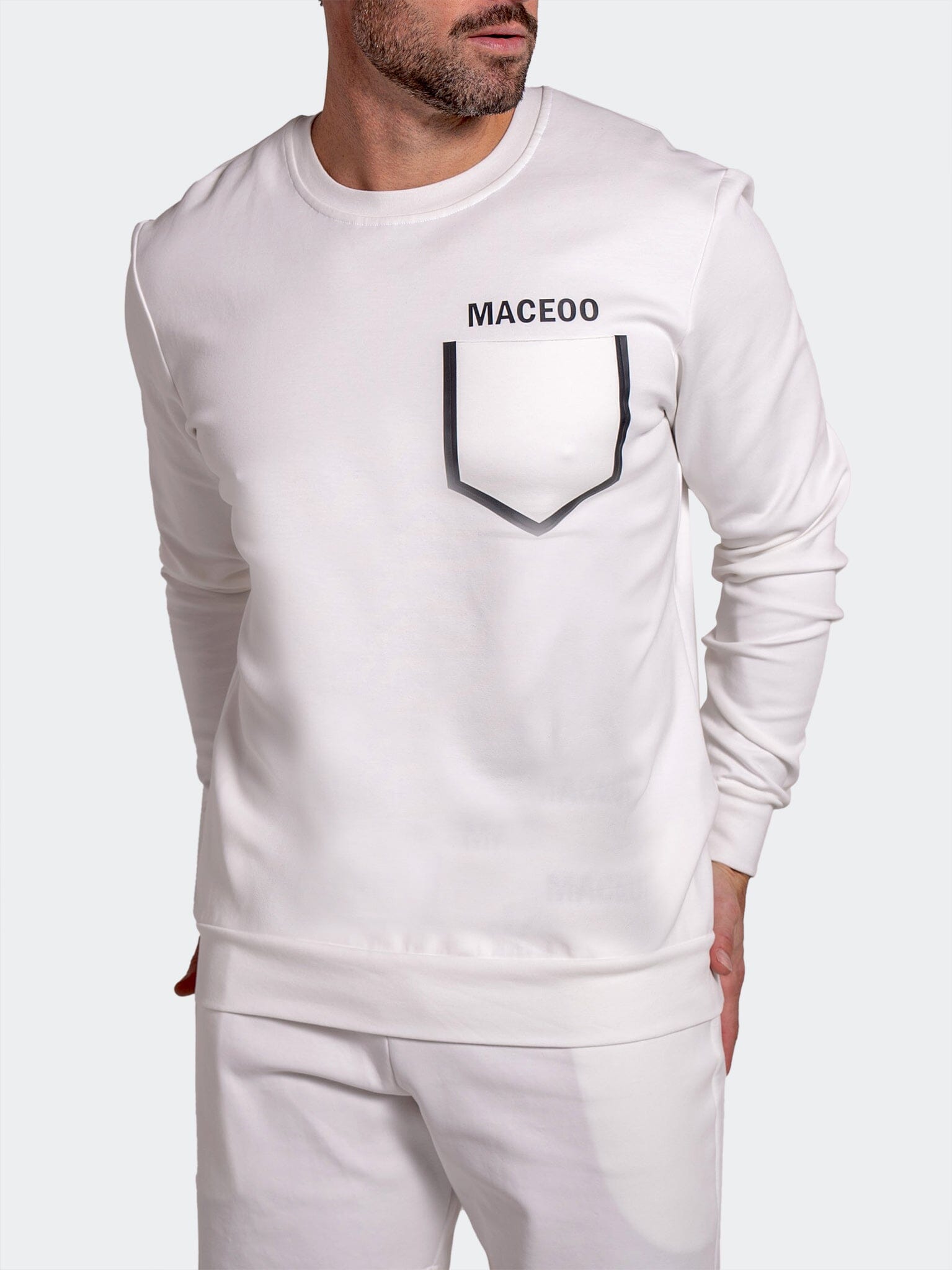 Sweater SolidPocket76 White