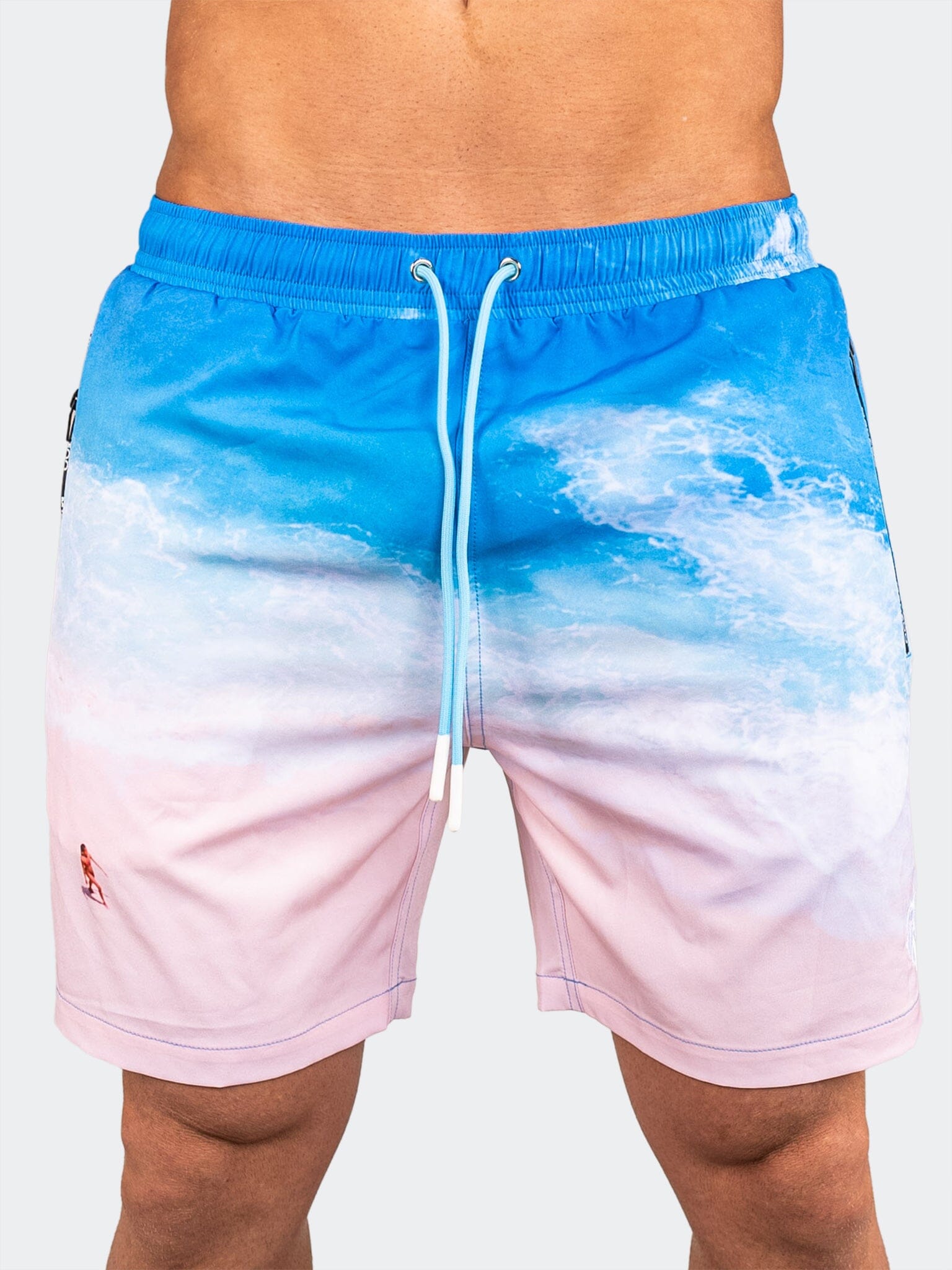 Lion Beach Blue Swim Shorts