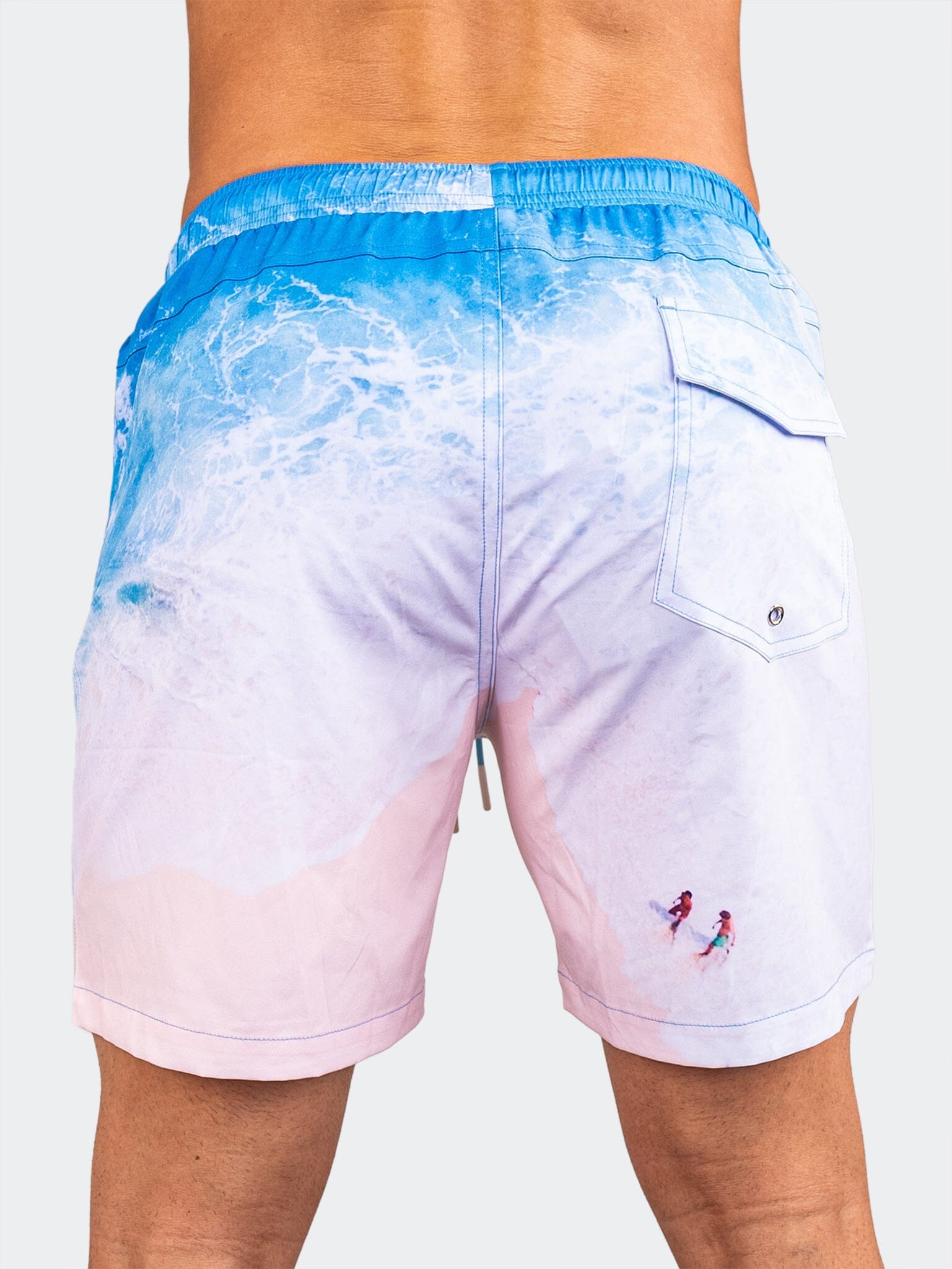 Lion Beach Blue Swim Shorts