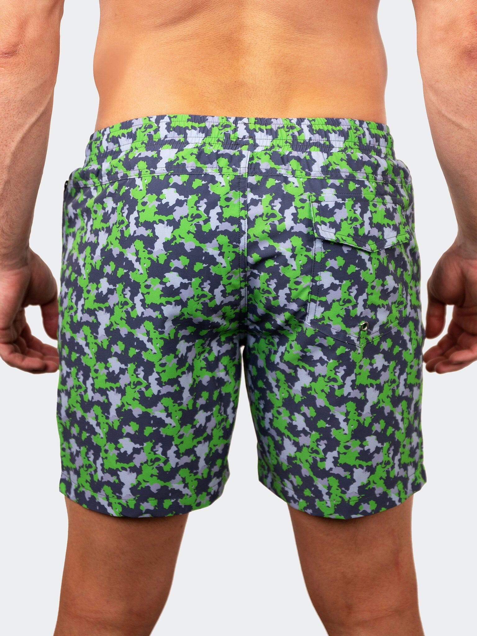 Lion Camo Green Swim Shorts