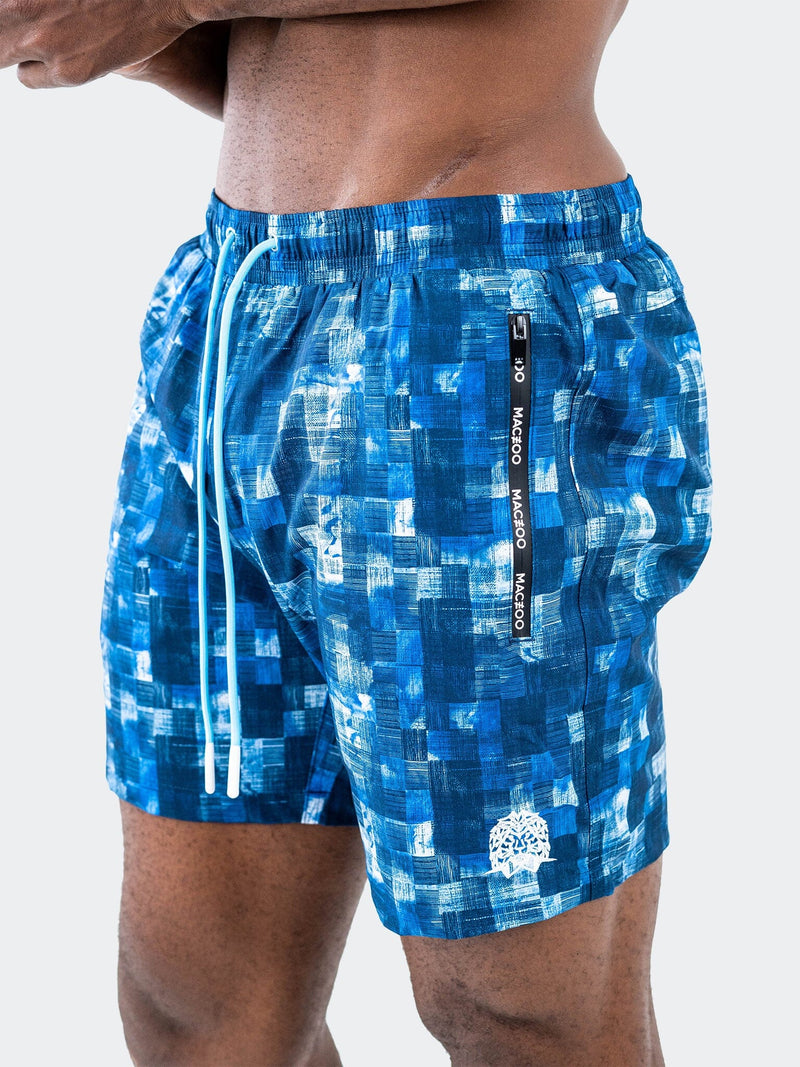 Swim Lion Checkquered31 BLK