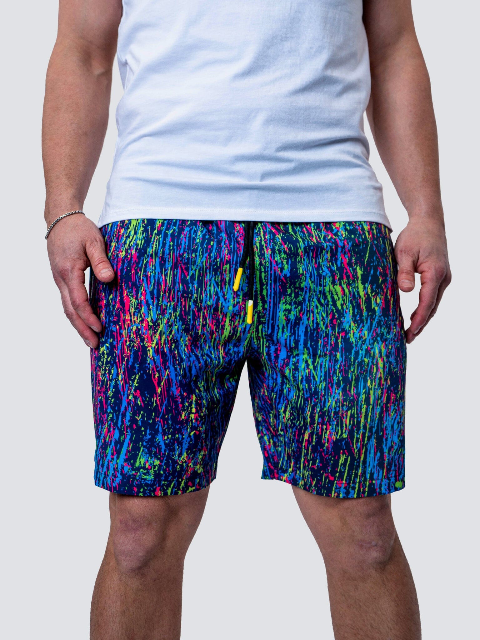 Lion Fluo Black Swim Shorts