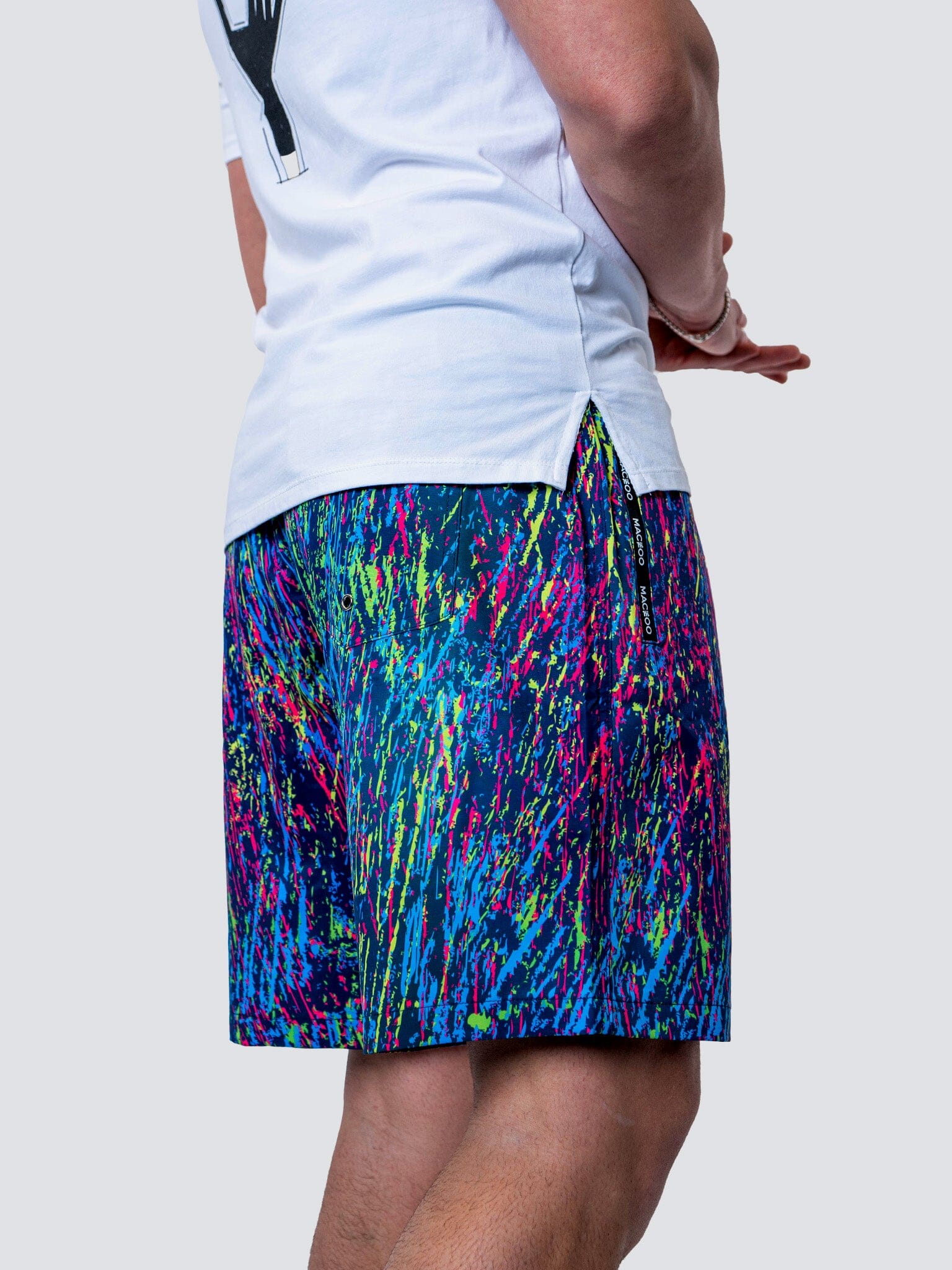 Lion Fluo Black Swim Shorts