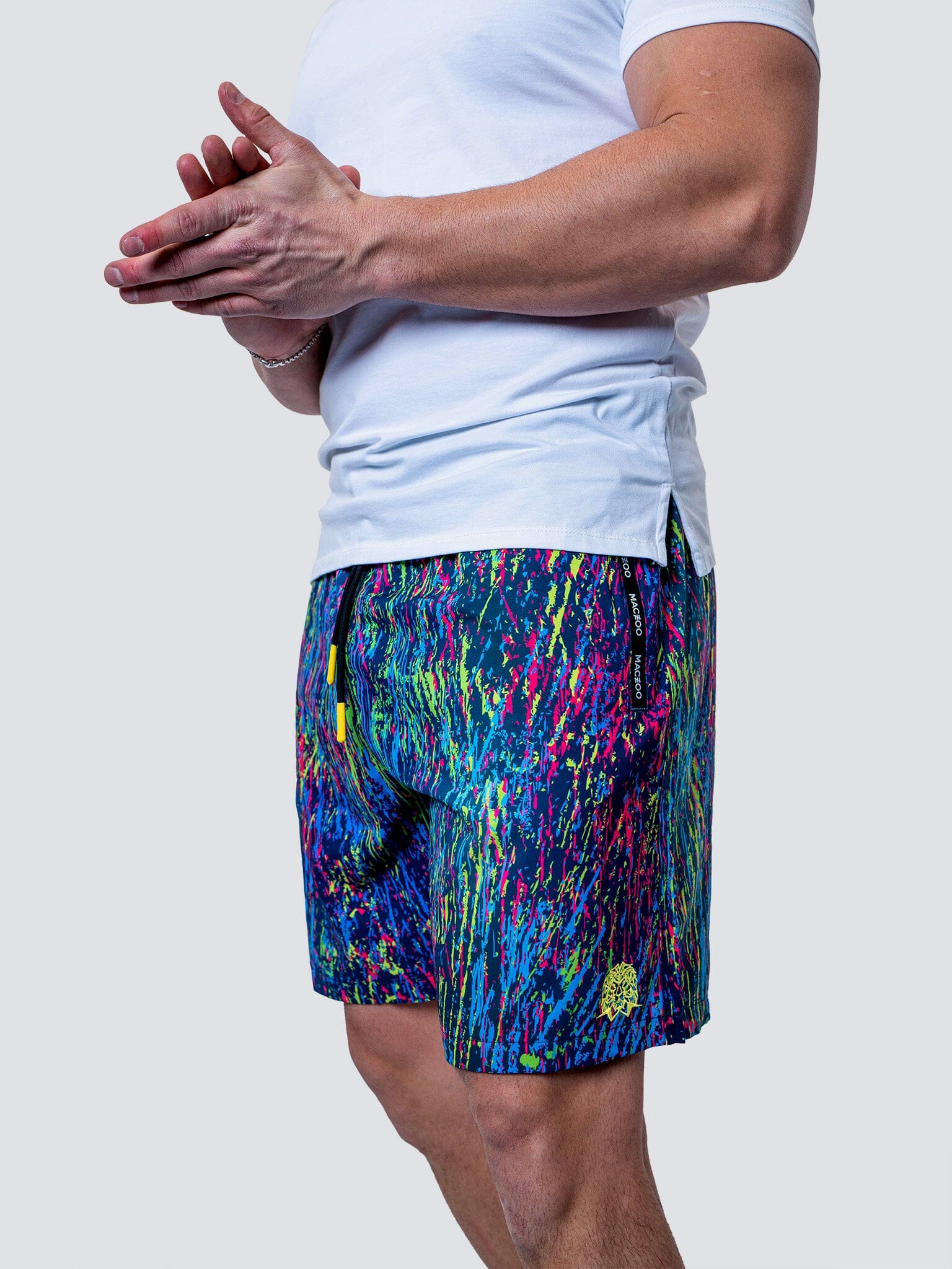 Lion Fluo Black Swim Shorts