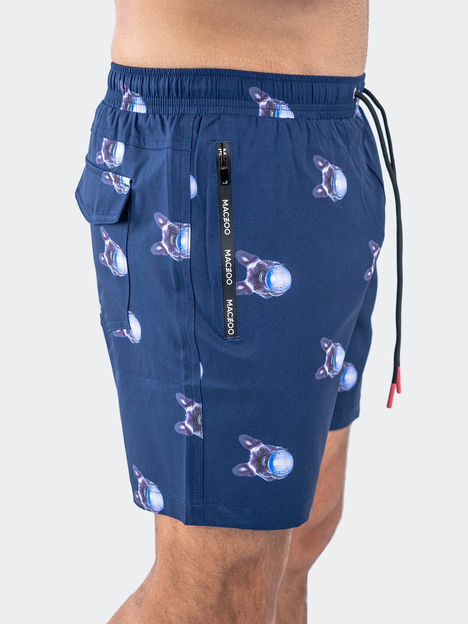 Lion Frenchie Navy Swim Shorts