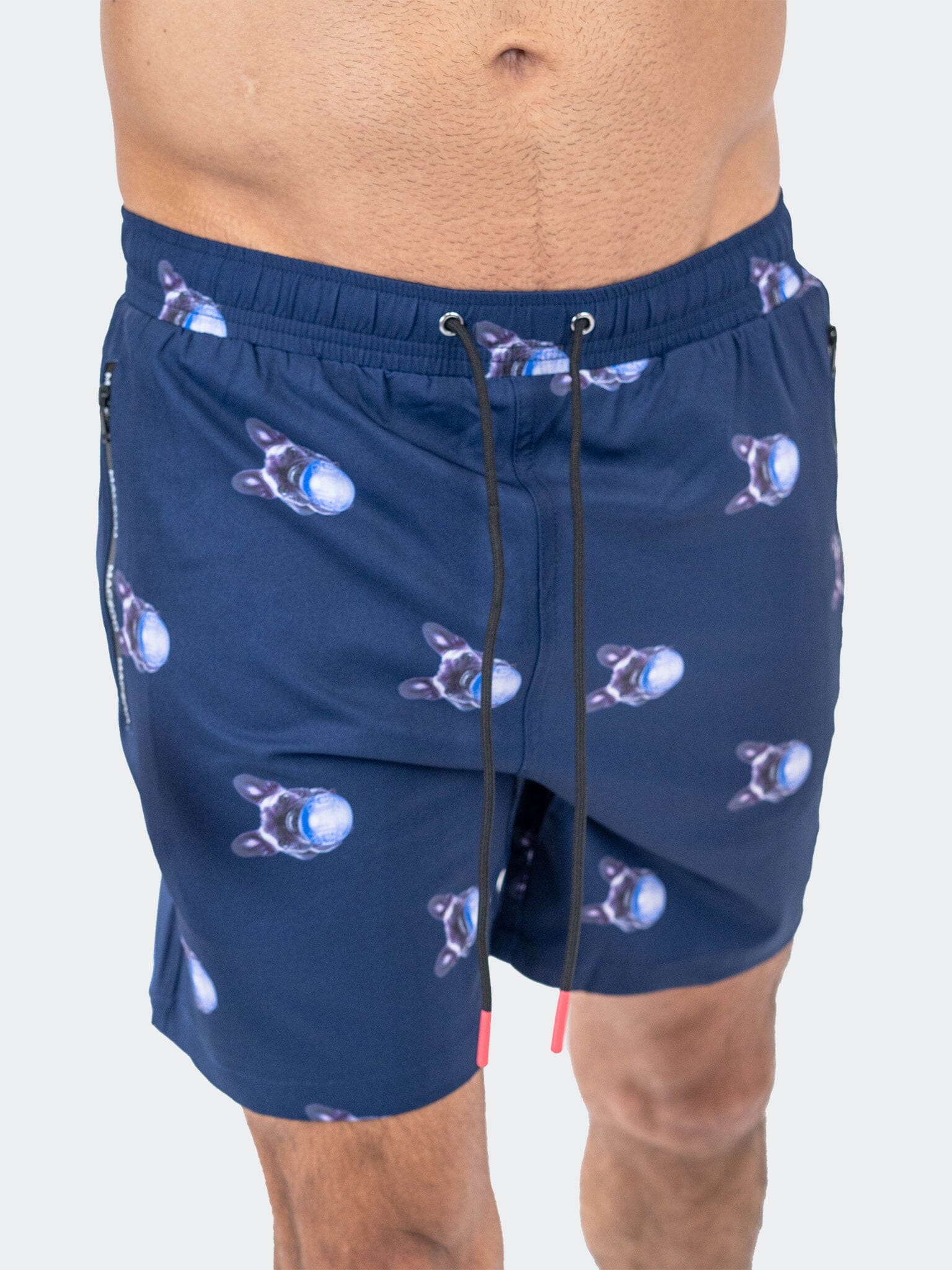 Lion Frenchie Navy Swim Shorts