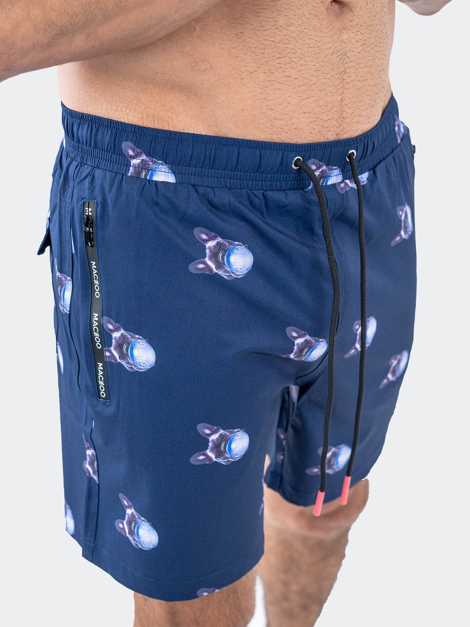 Lion Frenchie Navy Swim Shorts