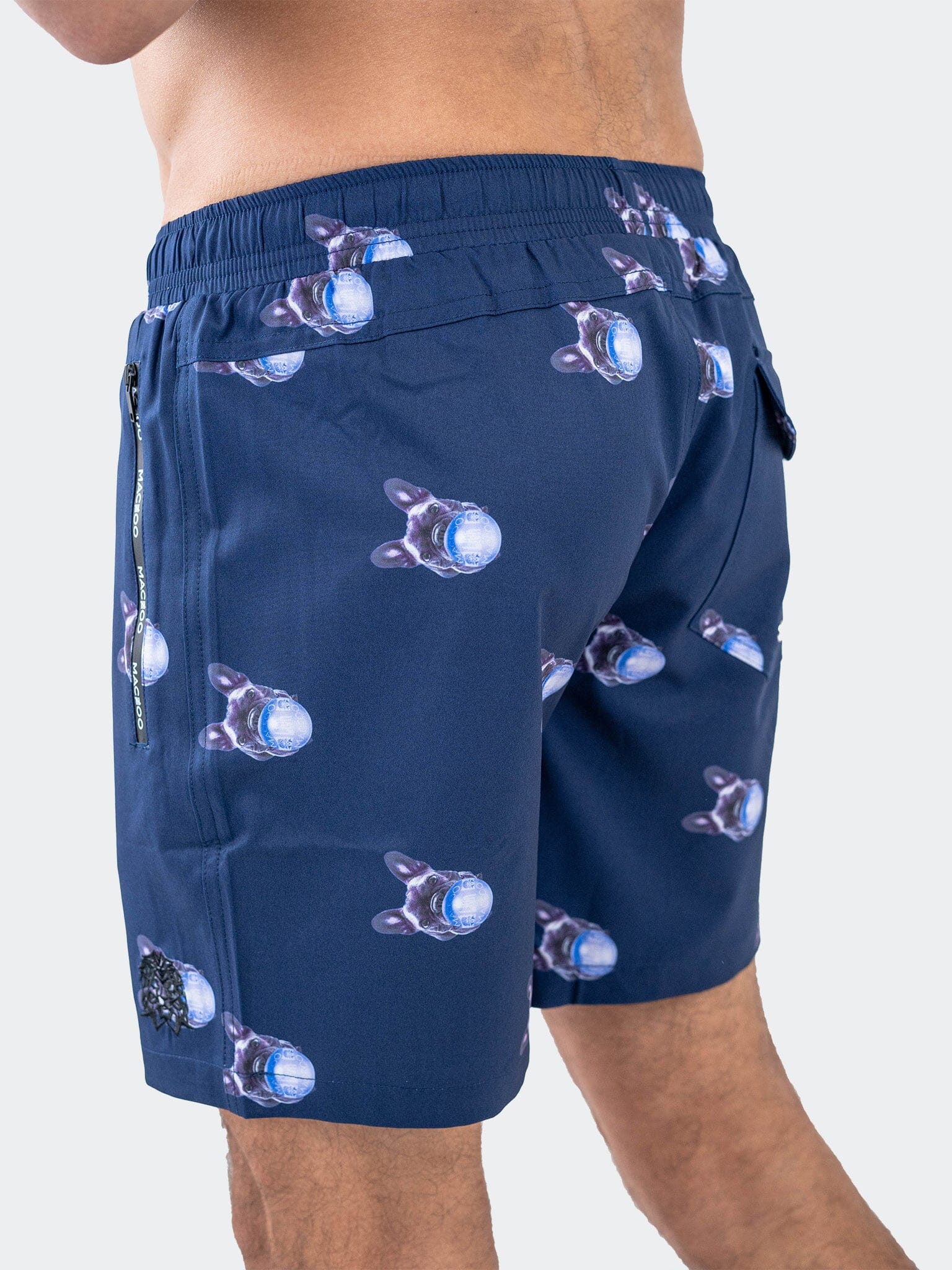 Lion Frenchie Navy Swim Shorts