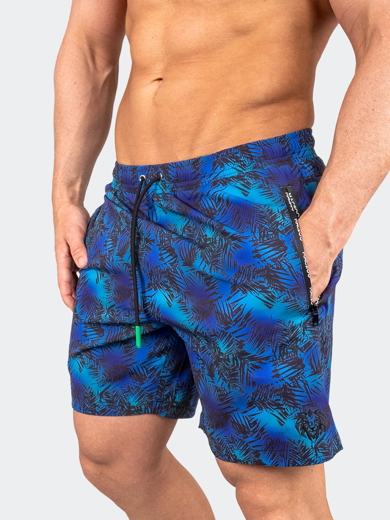 Lion Hosta Blue Swim Shorts