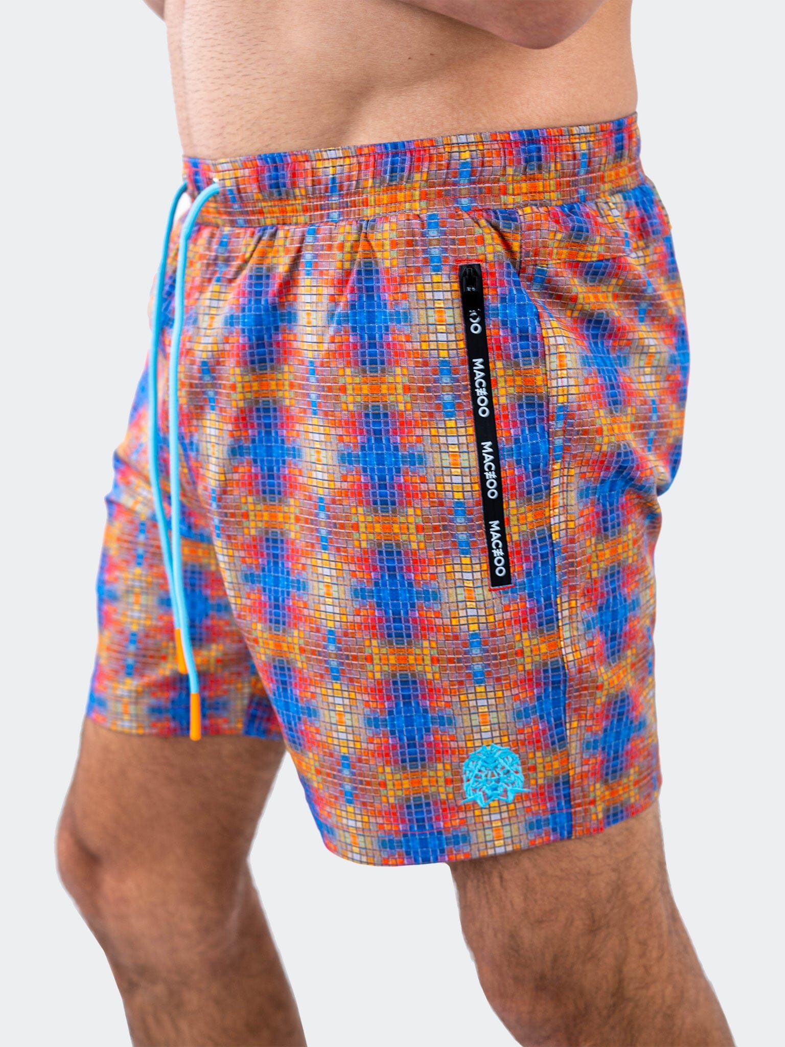 Lion MiniSquare Orange Swim Shorts