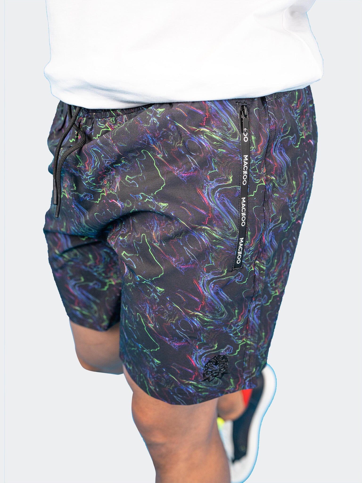 Lion Oil Slick Black Swim Trunks