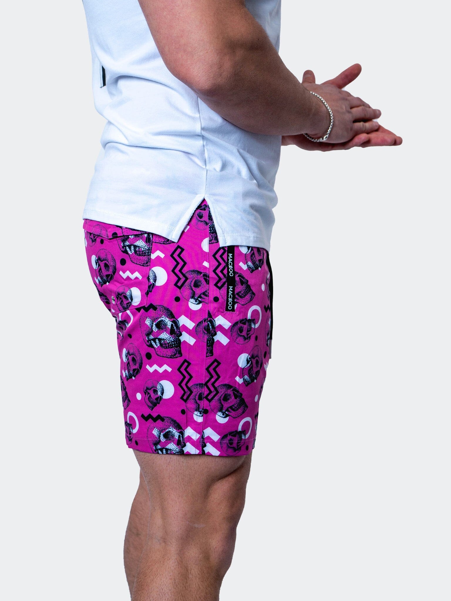 Lion Pink Skull Swim Trunks