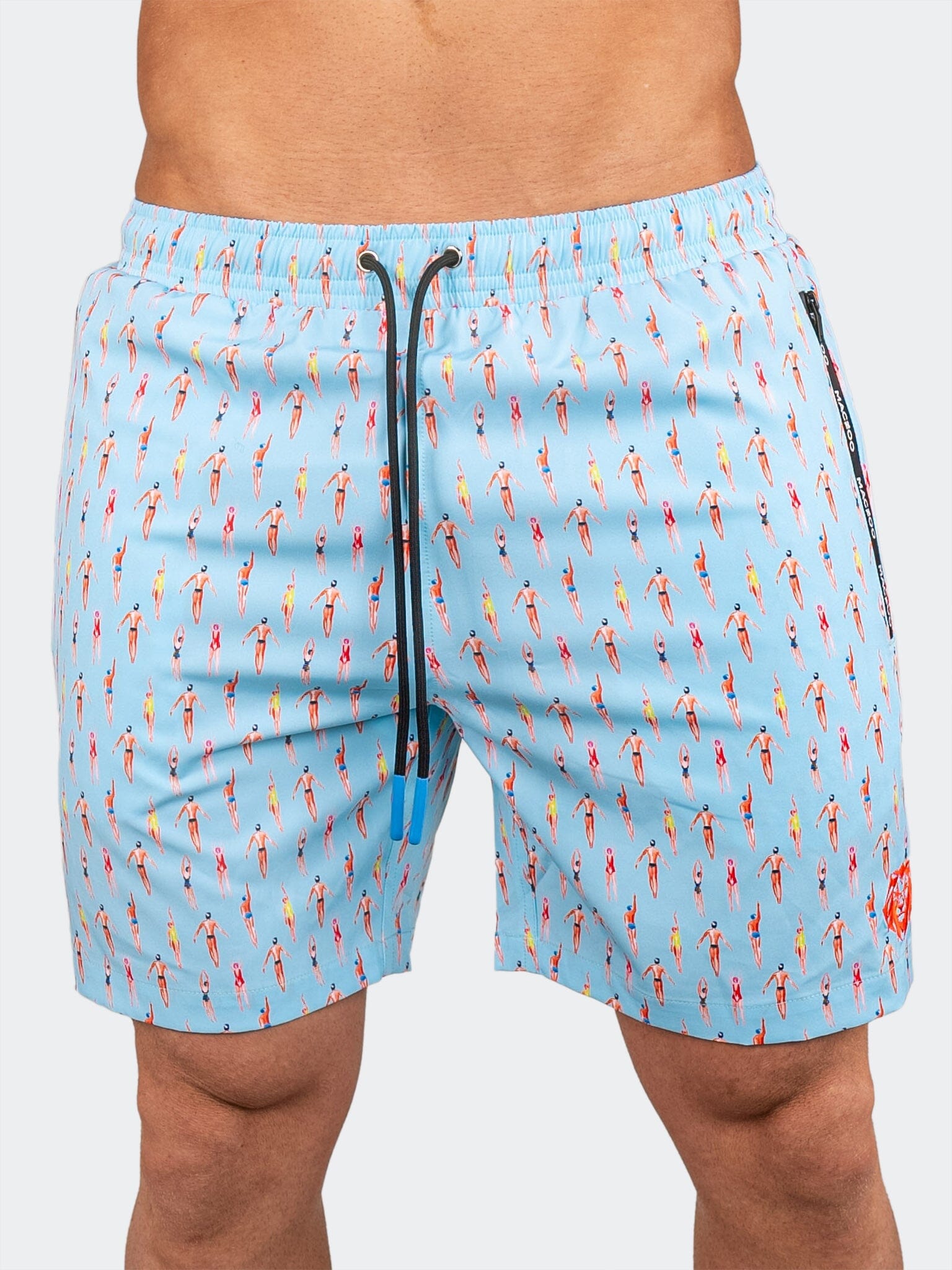 Lion Pool Light Blue Swim Shorts