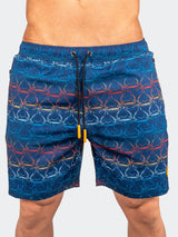 Swim LionSharkWave Blue View-1