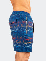 Swim LionSharkWave Blue View-3