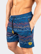 Swim LionSharkWave Blue View-4