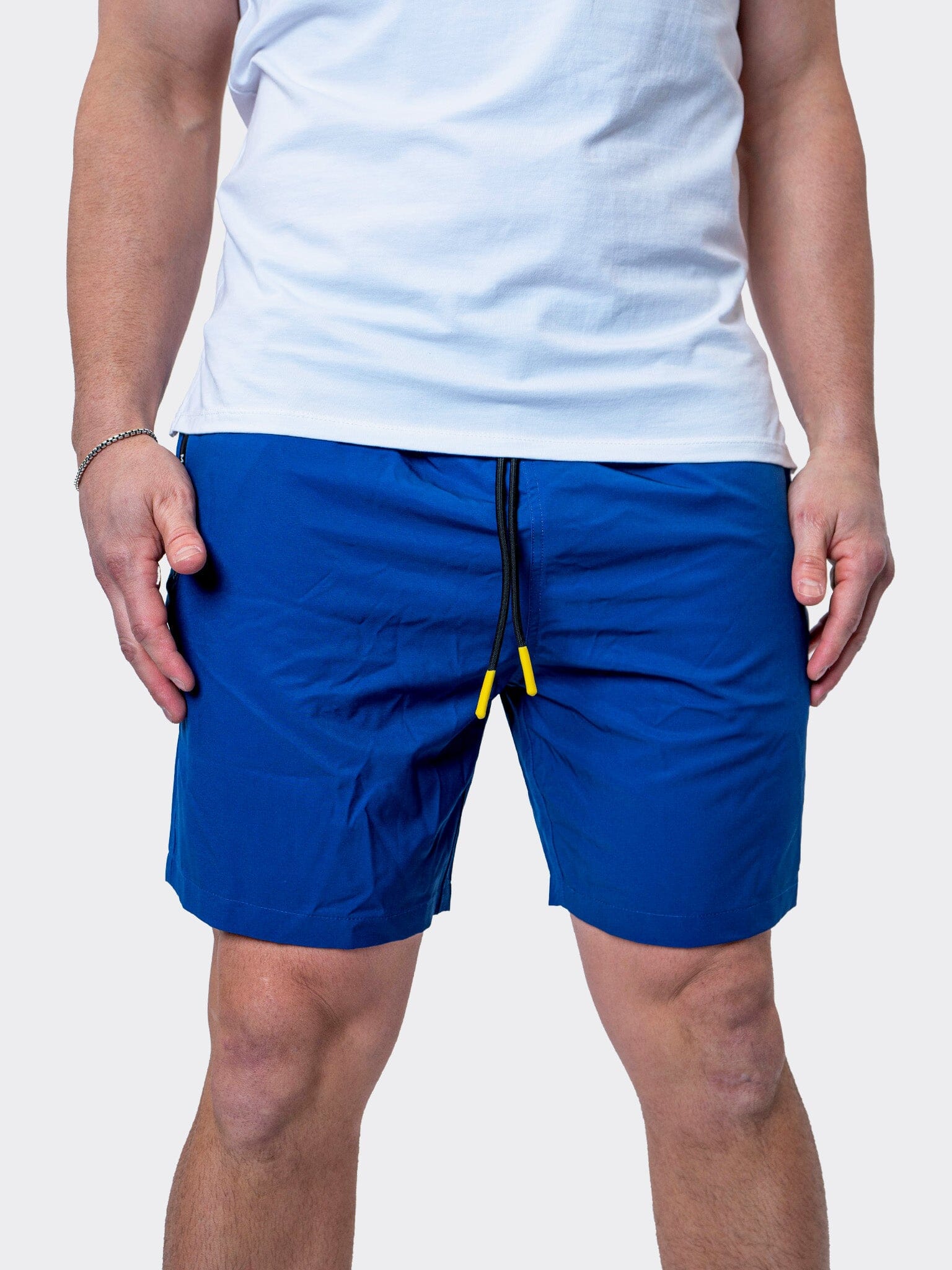 Perm Lion Solid Blue Swim Shorts