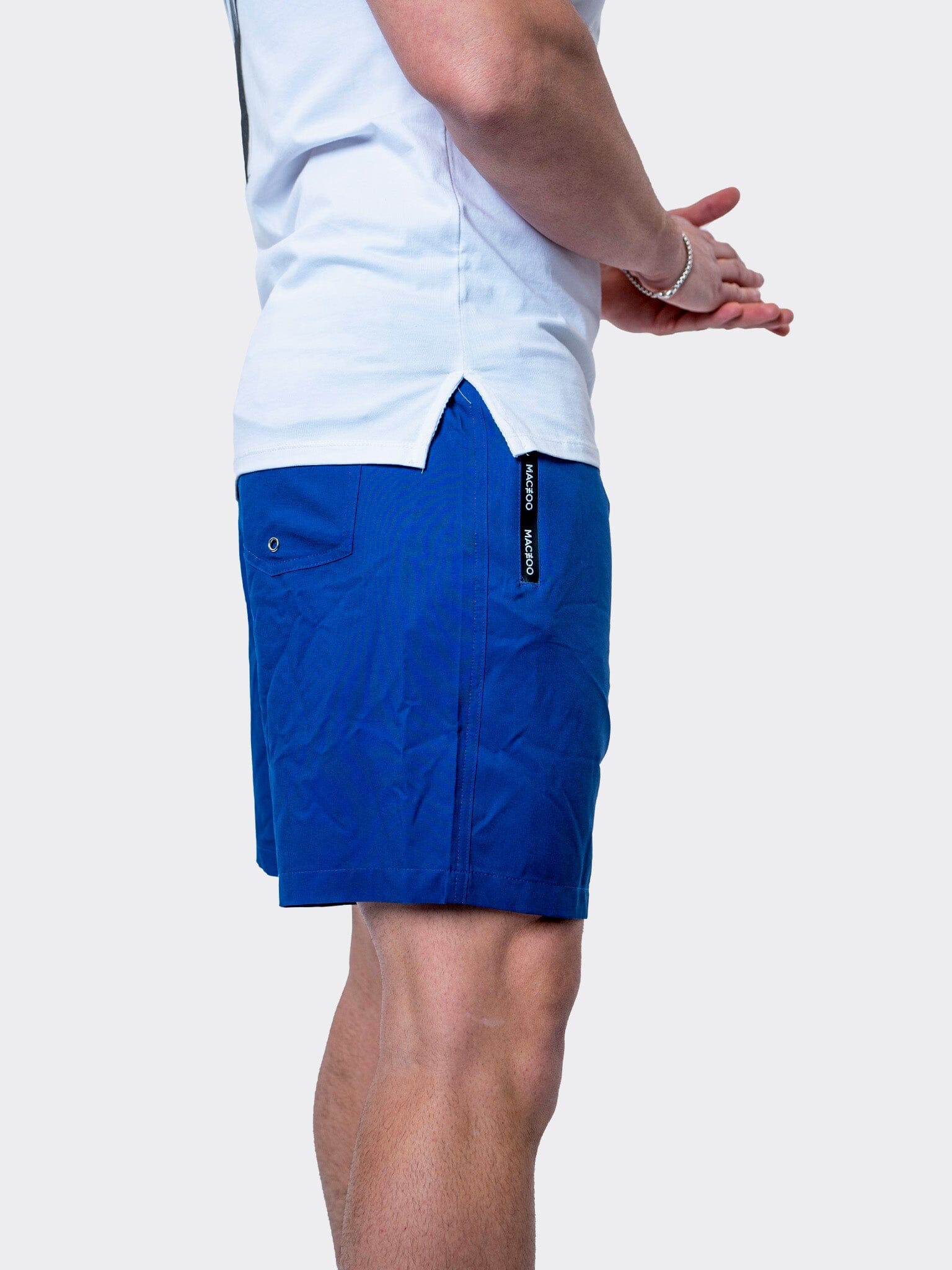 Perm Lion Solid Blue Swim Shorts