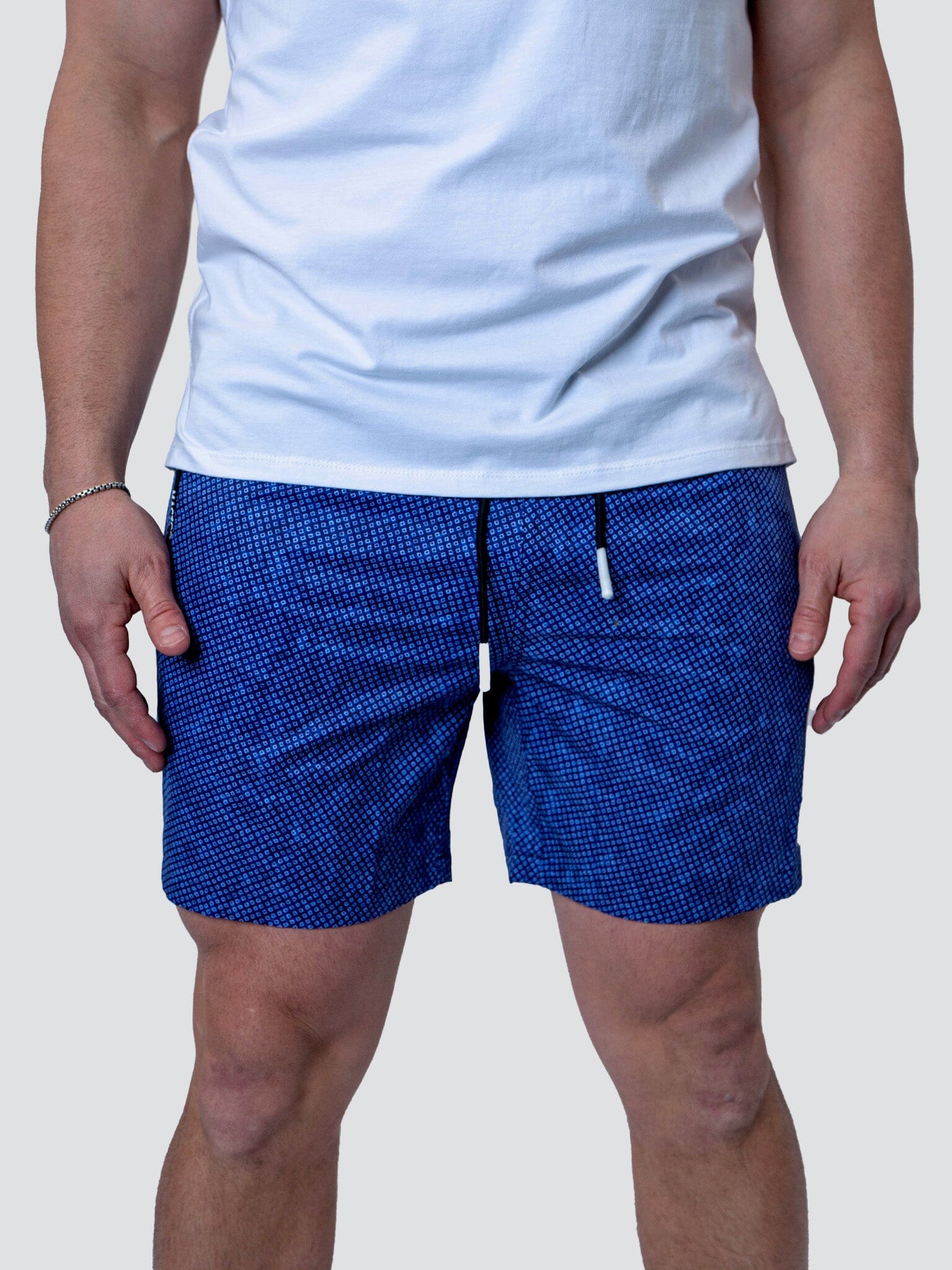 Lion Square Dot Blue Swim Shorts