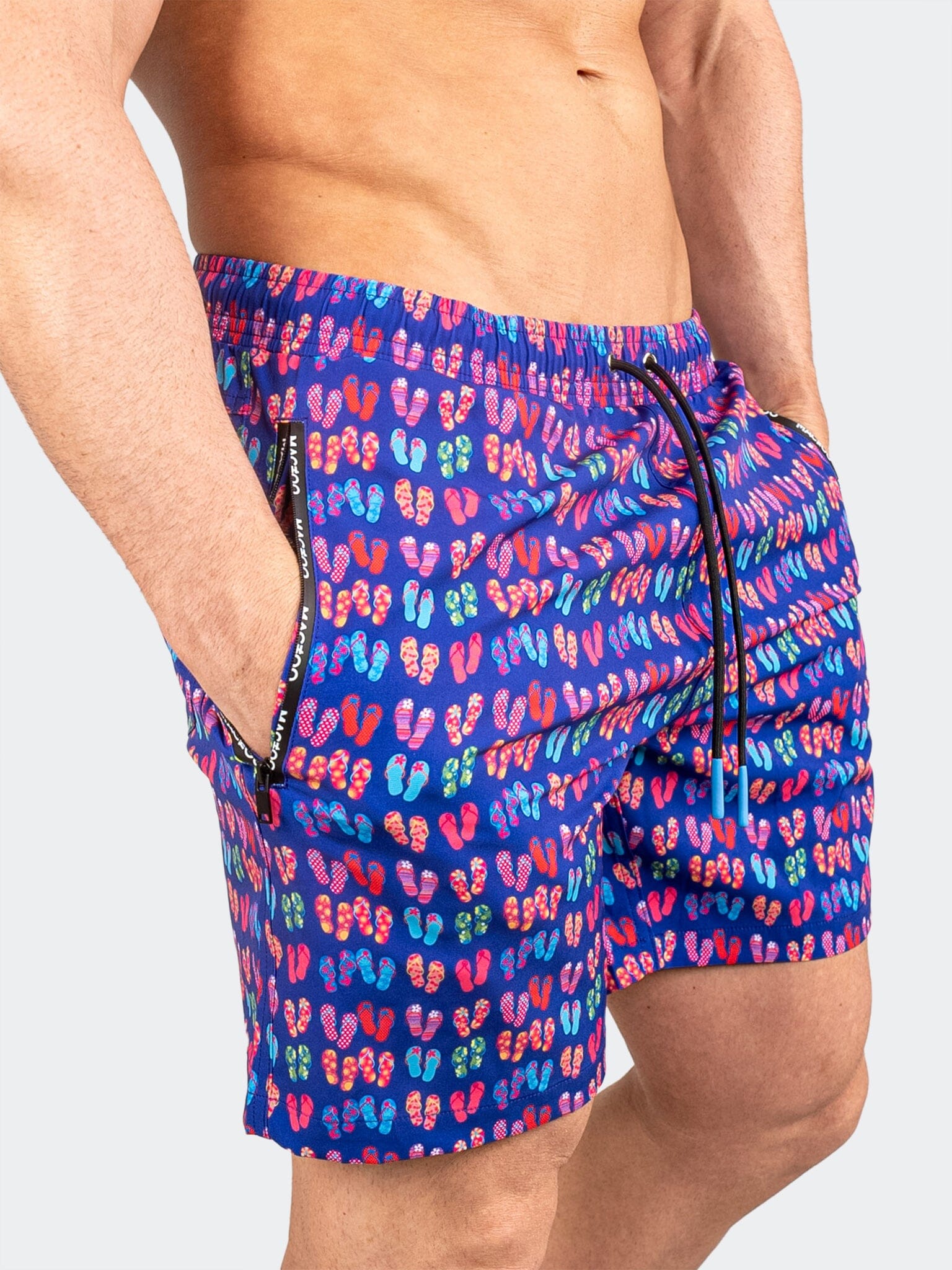 Lion Thong Blue Swim Shorts