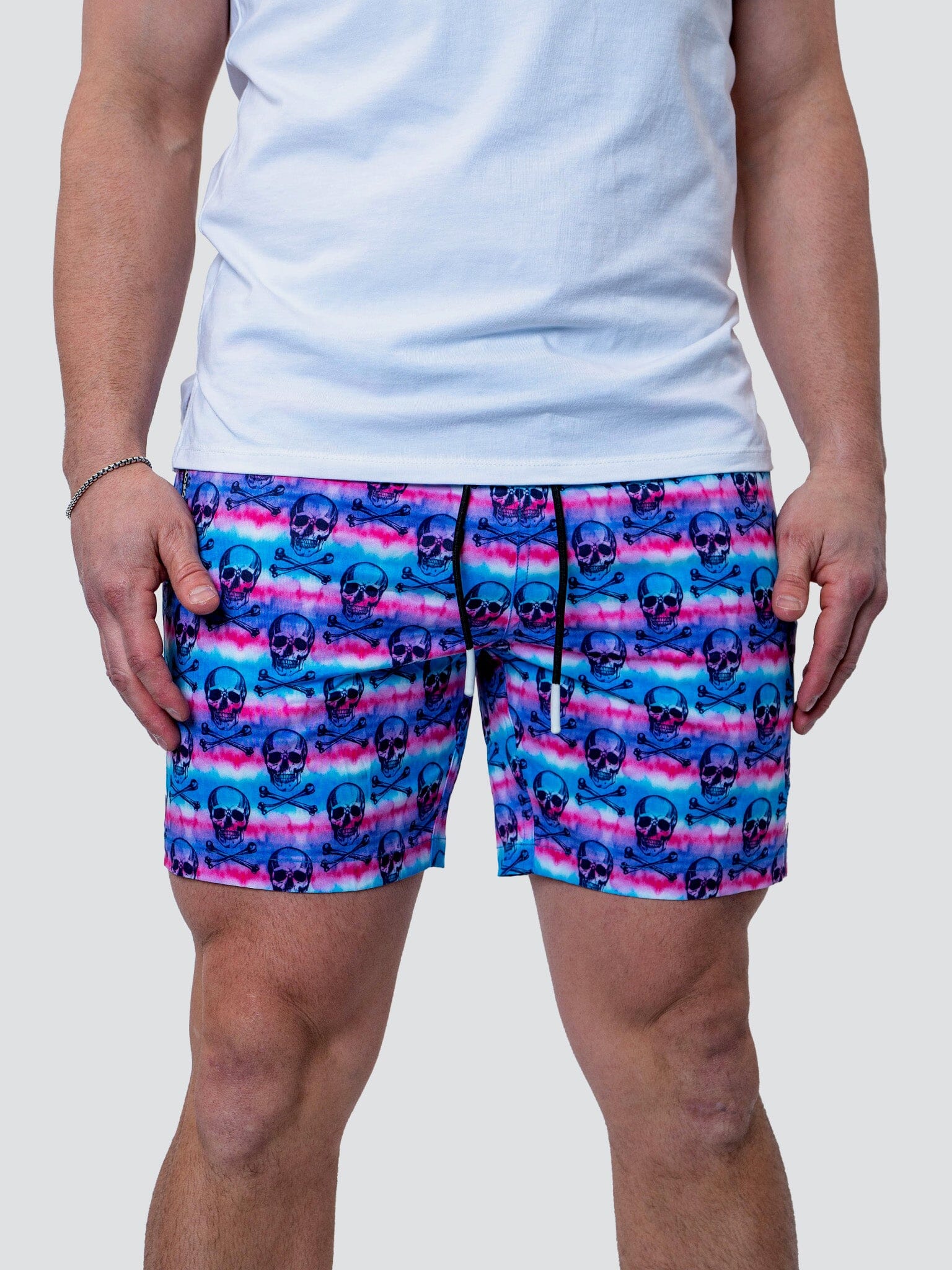 Lion TieDyeSkull Swim Shorts