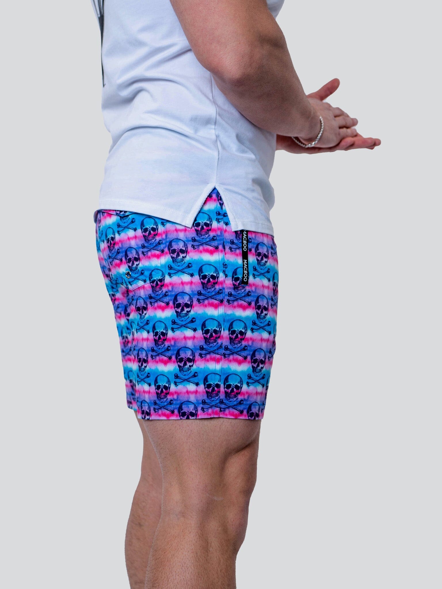 Lion TieDyeSkull Swim Shorts