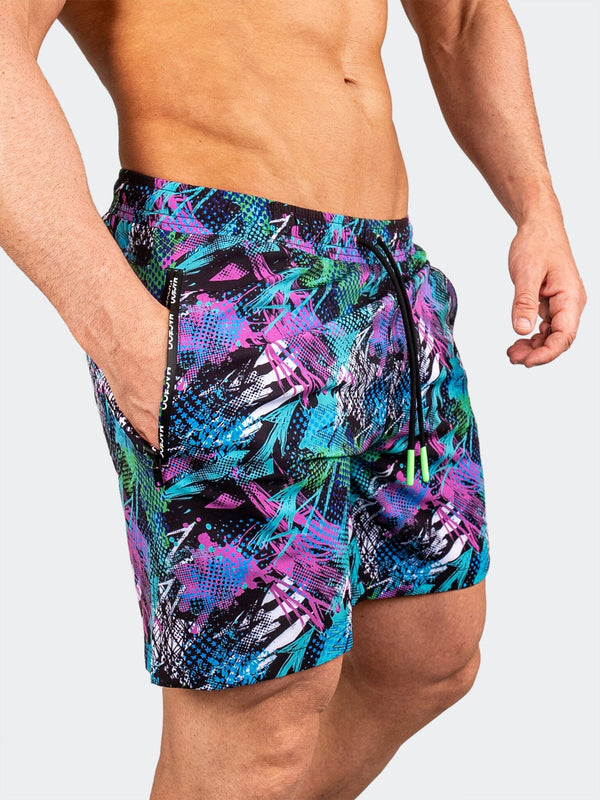 Swim LionGraffiti Black