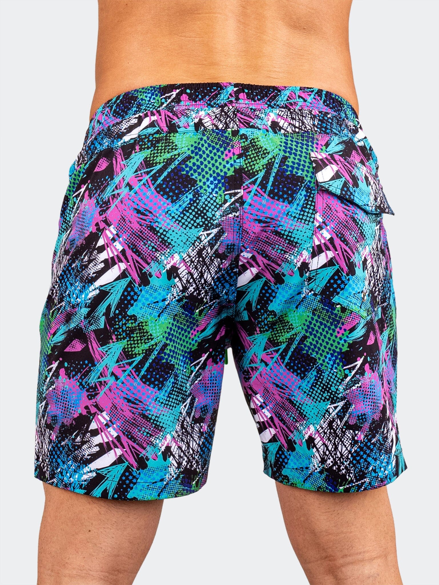 Lion Graffiti Black Swim Shorts