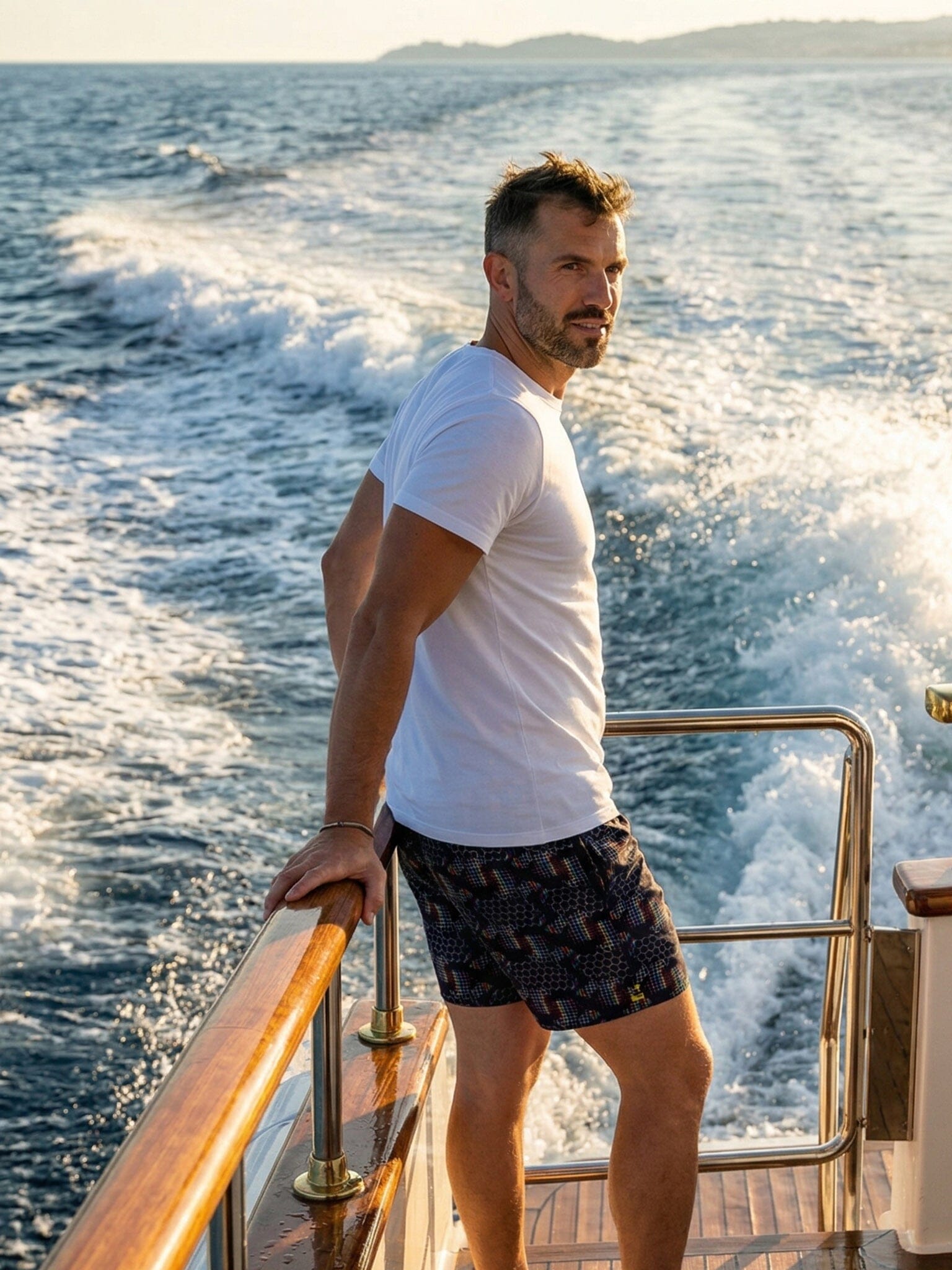 Lion Prism Black Swim Shorts