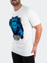 Tee BoxingLion Blue White View-2