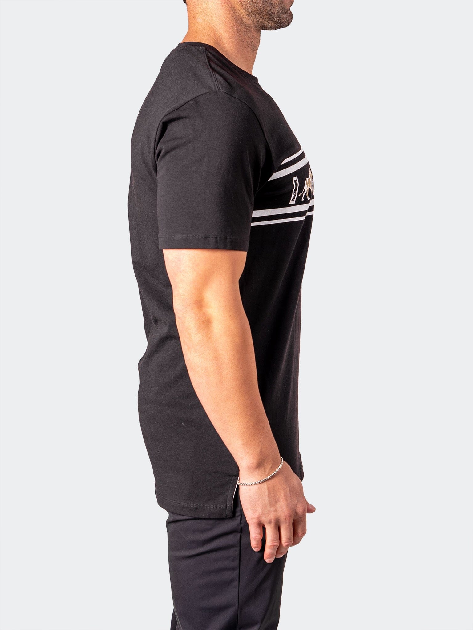 I Am King Black Tee