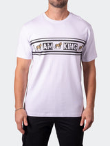 Tee IamKing White View-1
