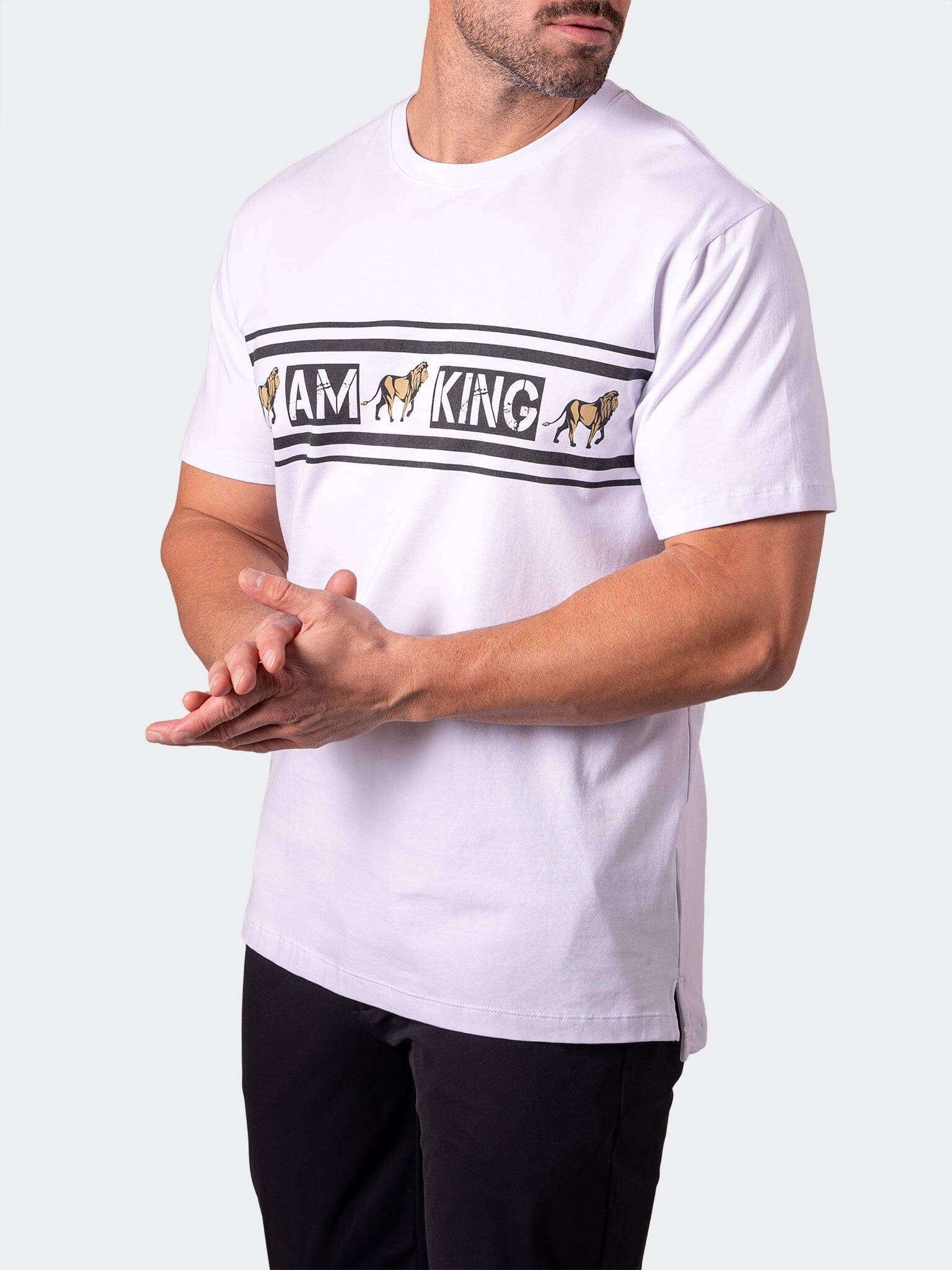 I Am King White Tee