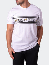 Tee IamKing White View-4