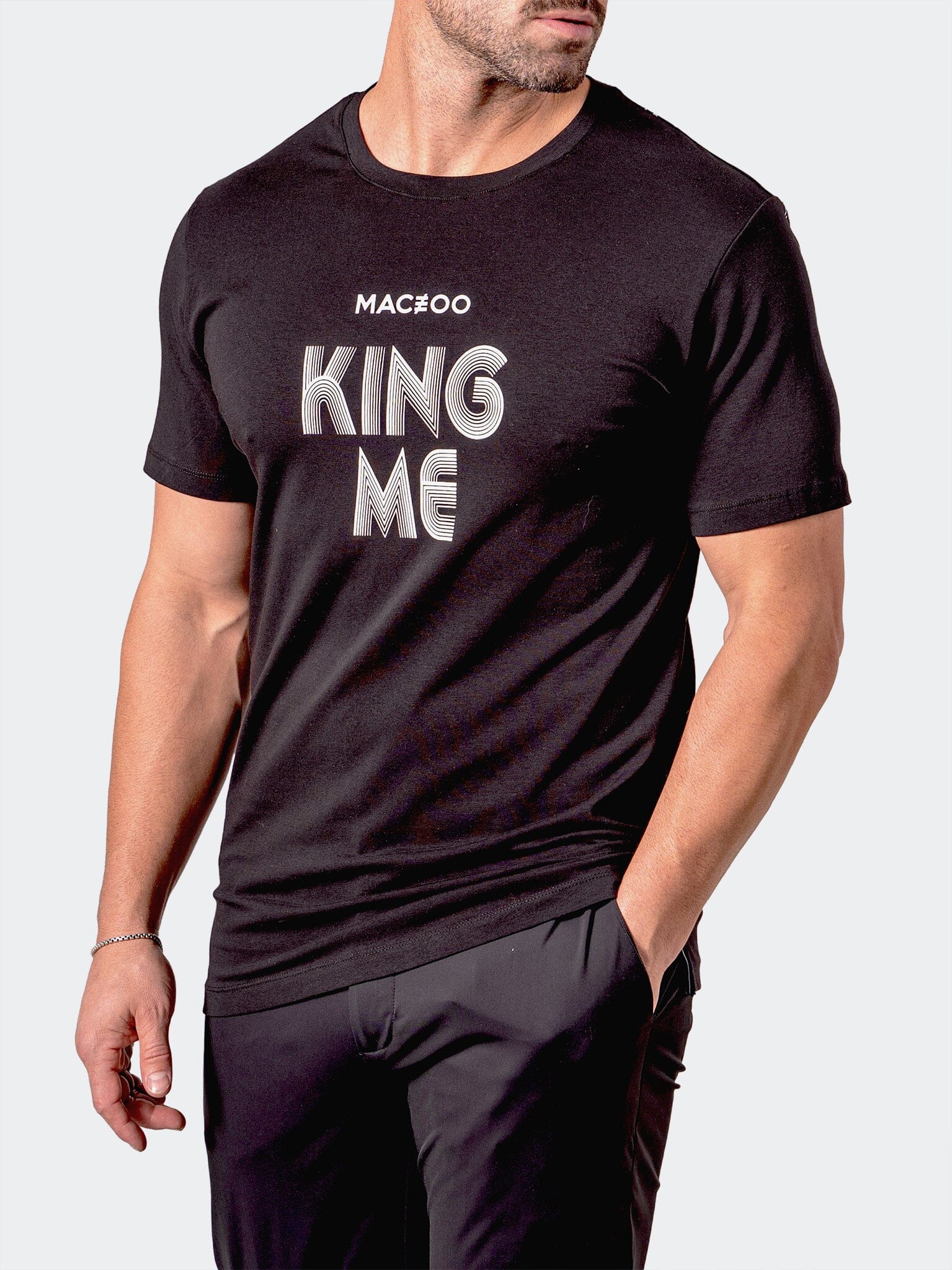 King Me Black Tee