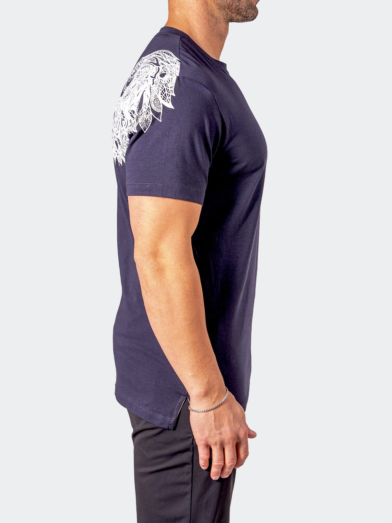 King Me Navy Blue Tee