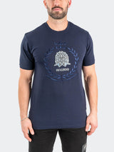 Tee LionCrown Navy View-1