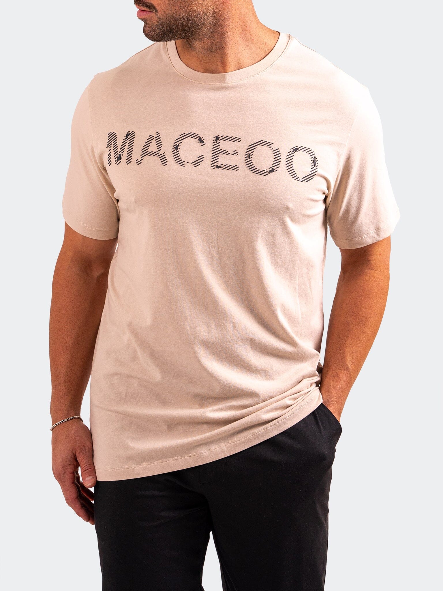 Logo Sand Brown Graphic Tee