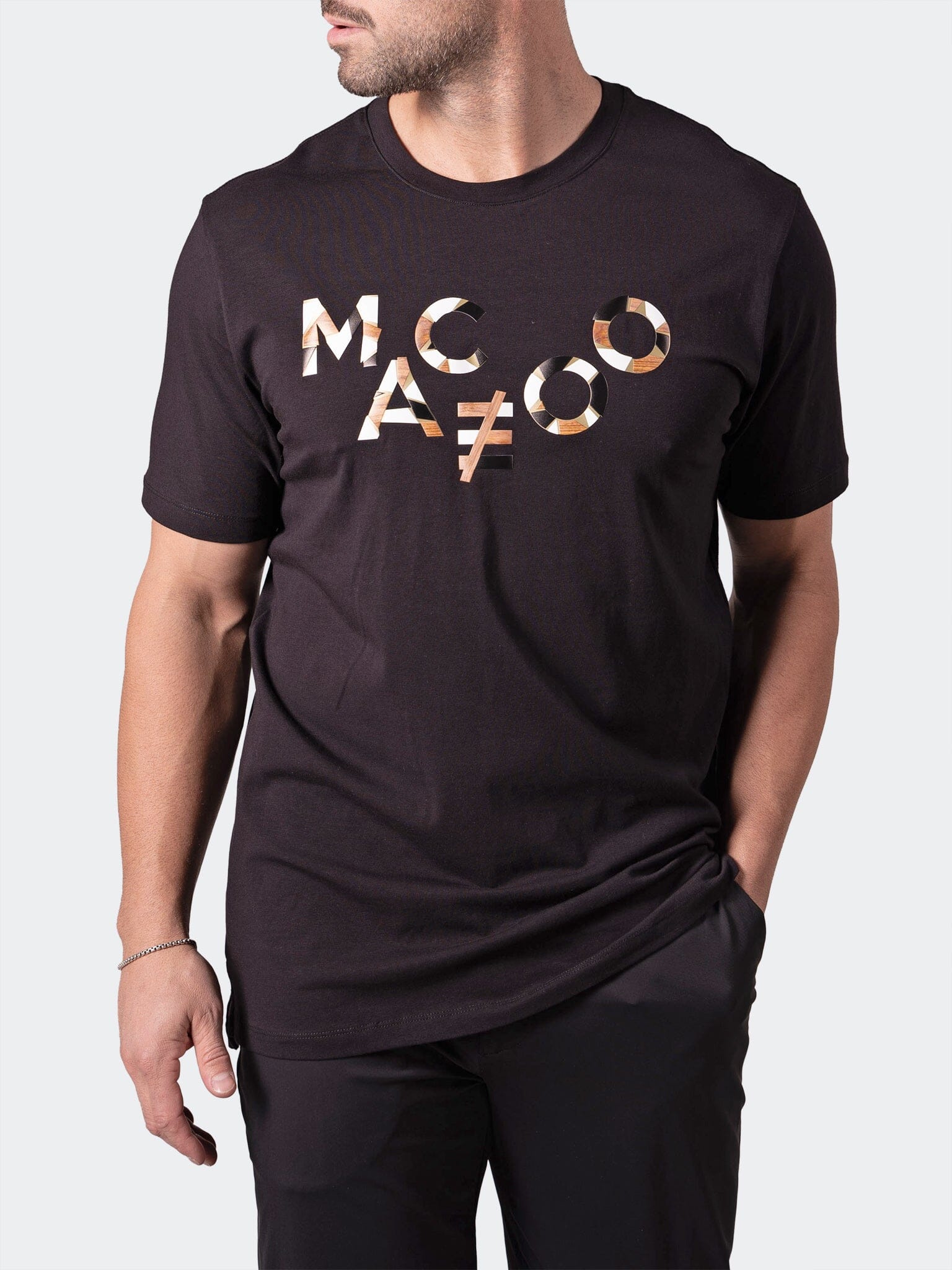 Logo Gold Black Graphic Tee