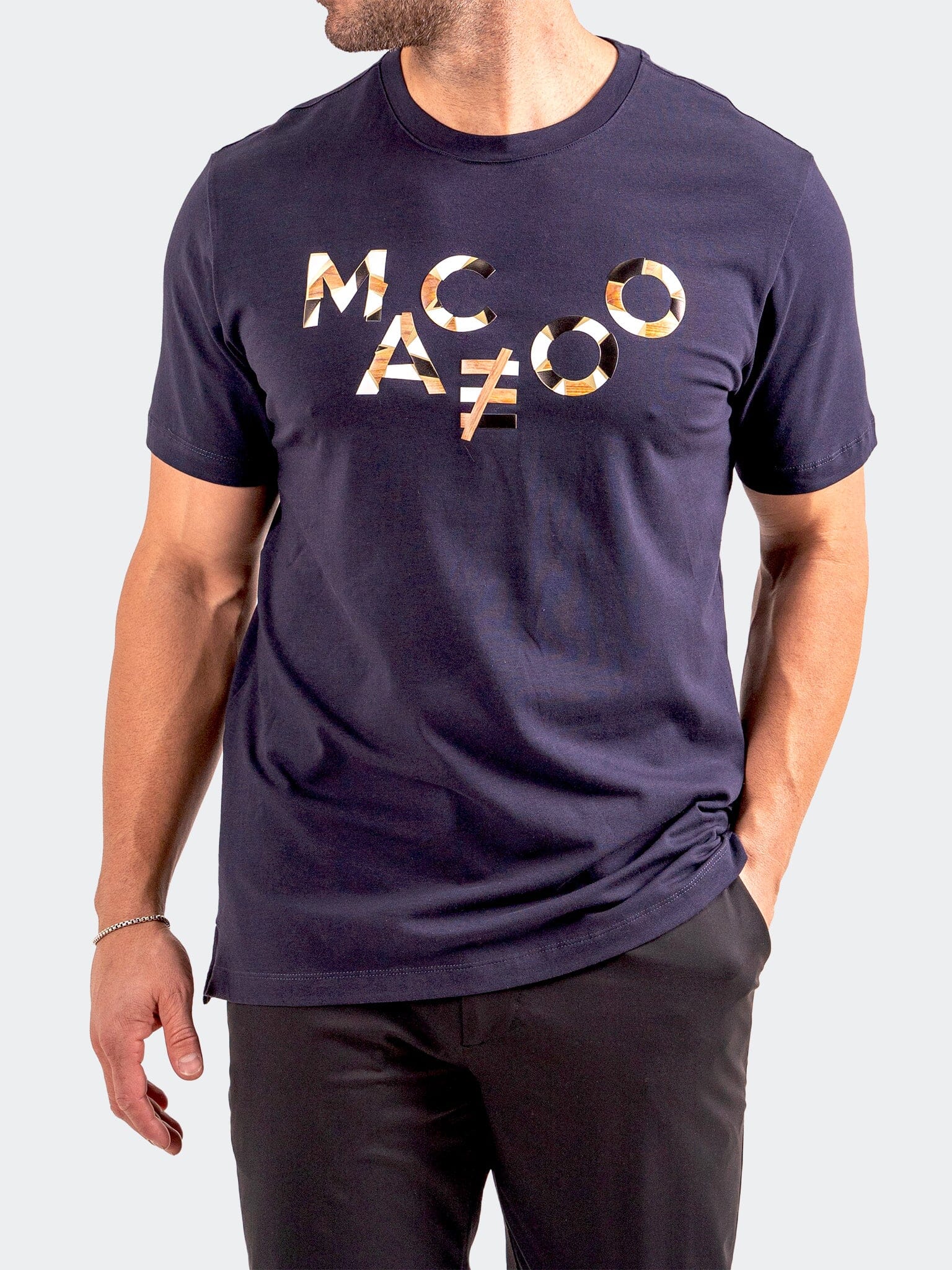 Logo Navy Blue Graphic Tee