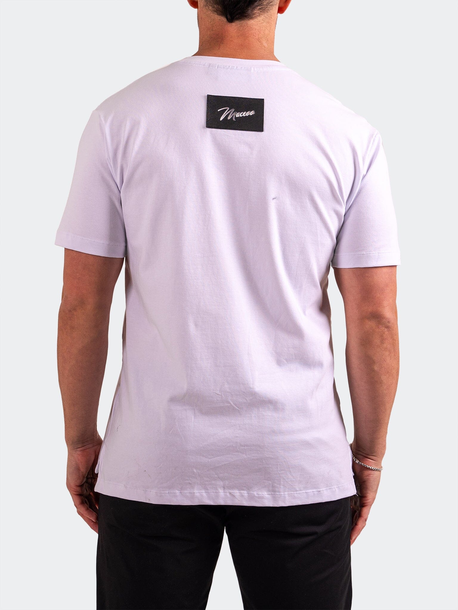 Logo Lavender White Graphic Tee